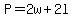 P=2w%2B2l