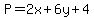 P=2x%2B6y%2B4