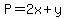 P=2x%2By