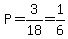 P=3%2F18=1%2F6
