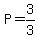 P=3%2F3