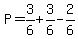 P=3%2F6%2B3%2F6-2%2F6