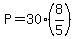 P=30%288%2F5%29