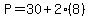 P=30%2B2%288%29