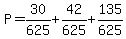 P=30%2F625%2B42%2F625%2B135%2F625
