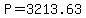 P=3213.63