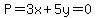 P=3x%2B5y=0