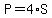 P=4%2AS