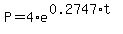 P=4%2Ae%5E%280.2747%2At%29