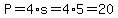 P=4%2As=4%2A5=20