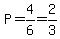 P=4%2F6=2%2F3