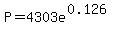 P=4303e%5E%280.126%29