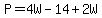 P=4W-14%2B2W