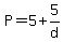 P=5%2B5%2Fd
