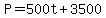 P=500t%2B3500
