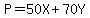 P=50X%2B70Y
