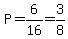 P=6%2F16=3%2F8