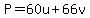 P=60u%2B66v