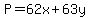 P=62x%2B63y