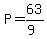 P=63%2F%289%29
