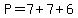 P=7%2B7%2B6