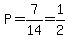 P=7%2F14=1%2F2