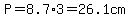 P=8.7%2A3=26.1cm