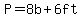 P=8b%2B6ft