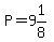 P=9%261%2F8