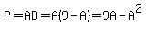 P=AB=A%289-A%29=9A-A%5E2