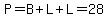 P=B%2BL%2BL=28