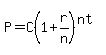 P=C%281%2Br%2Fn%29%5E%28nt%29