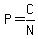 P=C%2FN