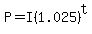 P=I%281.025%29%5Et