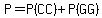 P=P%28CC%29%2BP%28GG%29