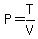P=T%2FV