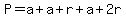 P=a%2Ba%2Br%2Ba%2B2r