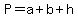 P=a%2Bb%2Bh
