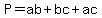 P=ab%2Bbc%2Bac