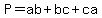 P=ab%2Bbc%2Bca