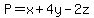P=x%2B4y-2z