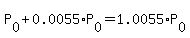 P%5B0%5D%2B0.0055%2AP%5B0%5D=1.0055%2AP%5B0%5D