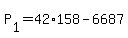 P%5B1%5D+=+42%2A158+-+6687