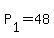 P%5B1%5D+=+48
