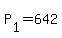 P%5B1%5D+=+642