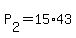 P%5B2%5D+=+15%2A43