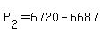 P%5B2%5D+=+6720+-+6687