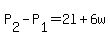 P%5B2%5D-P%5B1%5D=2l%2B6w