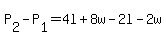 P%5B2%5D-P%5B1%5D=4l%2B8w-2l-2w%29