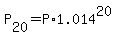 P%5B20%5D+=+P%2A1.014%5E20